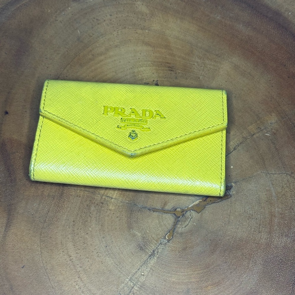 Prada Vibrant Yellow Key Holder - Picture 1 of 5